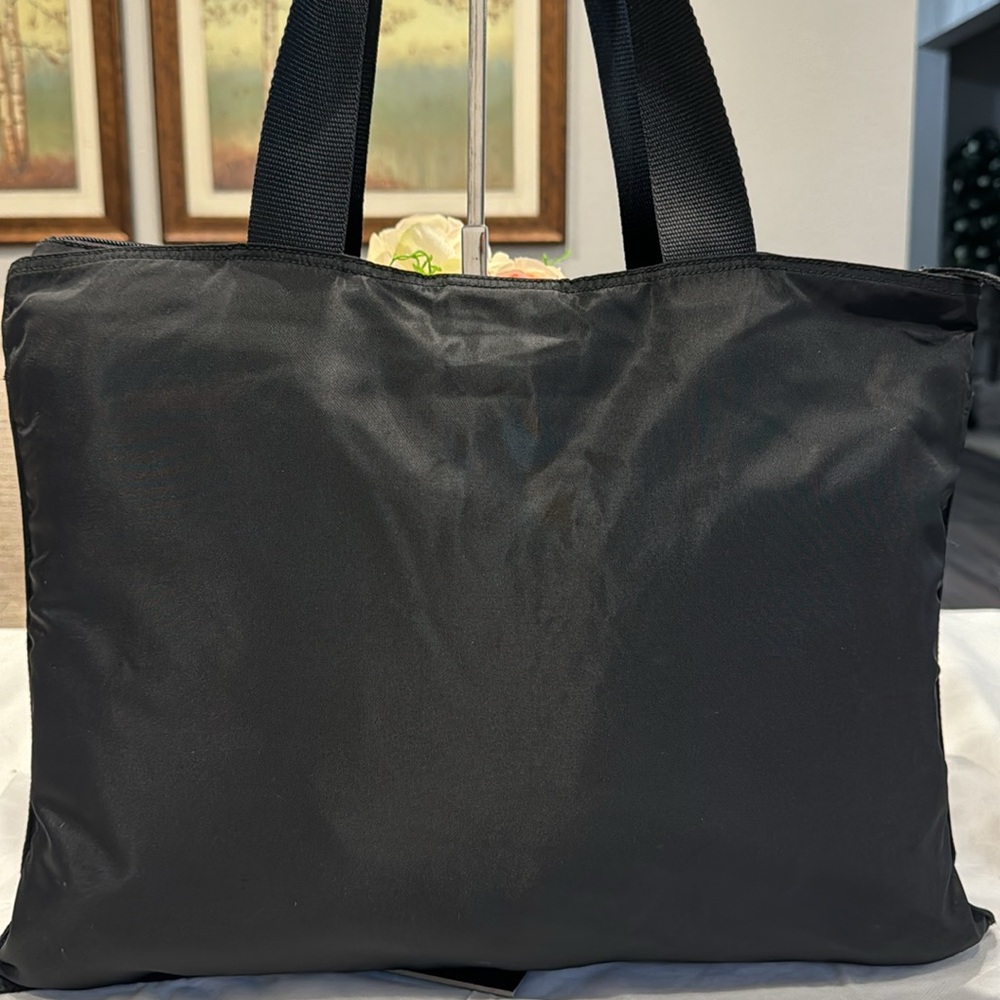Prada Black Nylon Shoulder Tote - Picture 3 of 14